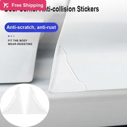 Universal Car Door Corner Anti-collision Covers Transparent Silicone Protector Anti-Scratch Stickers Door Protection Cover