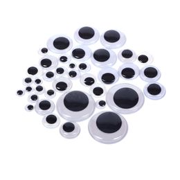 Craft Tools wiggle googly eyes self adhesive black white craft eyes for DIY Crafts Decoration (0.4 inch,0.6 inch,0.8 inches,1 in,1.2 in)