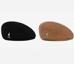Береты, женские шапки-канголы, мужские кепки, французская модная шерстяная шапка Bury Fedora, берет с вышивкой, зимний унисекс