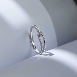 Band Rings Women's Fashion Simple Design Silver Color Ring Delicate Elegant Women Engagement Jewelry Valentine's Day Gift AA230426