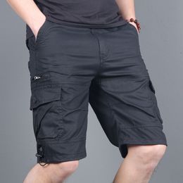 Men's Shorts Summer Men Shorts Casual Men's Fashion Cargo Shorts Male Army Workoutshort Homme Cotton Big Pocket Short Men Pant 5XL 230427