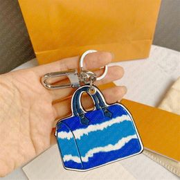 M69292 Signature ESCALE SPEED KEY HOLDER BAG CHARM Keychain Car Key Ring Chain Bell Name ID Bag Tag Stamping Stamp Pouch Cles 257U