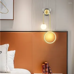 Wall Lamps Modern LED For Bedroom Bedside Living Room Backgroun Aisle Sconce Indoor Home Decoration Lighting Fixture