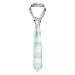 Bow Ties Easter Plaid Gingham Check Neckties Men Slim Polyester 8 Cm Narrow Neck For Accessories Gravatas Wedding Cosplay Props