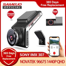 Other Electronics U2000 Sameuo dash cam front and rear WIFI 1080p view camera Lens CAR dvr 2k Video Recorder Auto Night Vision 24H Parking Monitor J230427