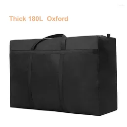 Duffel Bags Unisex Large Capacity Folding Duffle Bag Travel Clothes Storage Zipper Oxford Weekend Thick Portable Moving Luggage