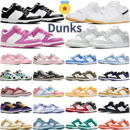 Hotsell Dunks Sapatos casuais baixos para homens sb tênis planos tênis brancos preto panda cinza nevoeiro ativo fuchsia unc gs rosa espuma rosa robusto dunky