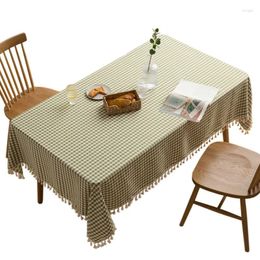 Table Cloth Nordic Ins Style Sub Japanese Tablecloth Fringe Rectangular Small Fresh Cotton Linen Lace