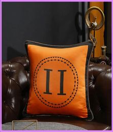 Luxury Designer New Pillows Office Living Room Cushion Letters Pillow High Quality Cushions Retro Case Home Furnishing Designers D7972225