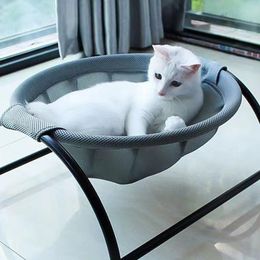 Mats Cat Hammock Bed Breathable Elevated Pet Cooling Sleeping Beds Summer Detachable Cats House Lounger Nest Pets Accessories