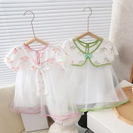 Girl Dresses Girls Summer Super Fairy Tang Suit Little Dress Flag 3 Month Long Sleeve