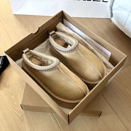 Tazz Slippers Tasman Australian boots Fur Slides Classic Ultra Mini Platform Boot Slip-on Les Petites Suede Wool Blend Comfort Winter Designer Booties Trendy shoes