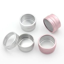 10g Empty Aluminium Cosmetic Bottle Tin Luxury Round Aluminium Jar Can Nail Decoration Crafts Pot Container Onpqm