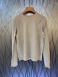 Women's Sweaters 2023 Women Fashion Long Sleeves Sexy Casual Beard Line Simple Pullover Knitted Sweater Top 1030