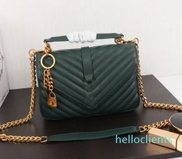 Leather Designer bag women Size shoulder messenger bags crossbody Luxury handbags clutch purses ladies wallets tote Gold Chain Bag
