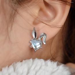 Stud Earrings Moonlight Stone Lovely Cartoon Y2k Cool Ear Jewelry For Women Girls Fashion Party Gift Accessories