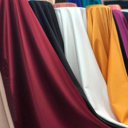 Fabric Hot Sale Solid Rustic Matt Satin Fabric Breathable Smooth Apparel Sewing Clothes Dress Material By the Metre