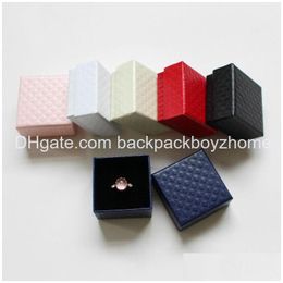 Gift Wrap 500Pcs Exquisite Diamond Pattern World Er Jewelry Box 6 Colors Selected For Ring Earrings 5X5X3Cm Drop Delivery Home Garde Dhgyo