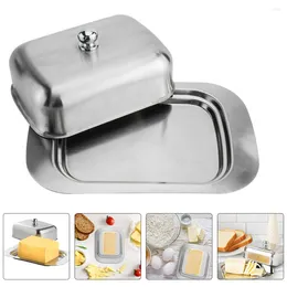 Dinnerware Sets Pastry Display Platter Container Lid Cake Plate Butter Dish Cover Stainless Steel Containers Lids