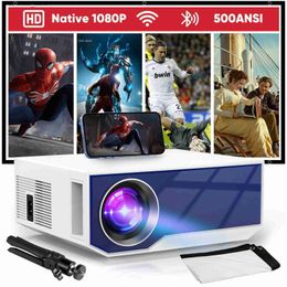 Projectors ZDK GC05 LCD Projector Full HD Native 1080P WiFi Audio and Video Portable Devices With Remote Control Screen for Home Theaters Q231128