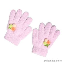 Children's Mittens Cartoon Thick Mitten Baby Mitten for Kid Baby Girl Full Finger Winter Gloves R231128