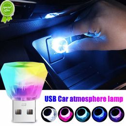 New Portable Mini Car Night Light USB LED Decorative Lamps Auto Interior PC Computer Ambient Light Bulb Atmosphere Lamp