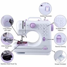 Machines Fanghua Sewing Machine 505a Home Multifunction Electric Eating Thick US European Standard