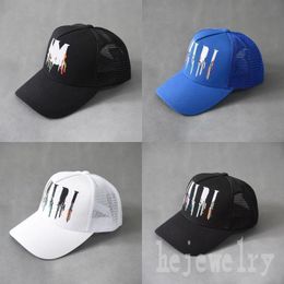 Adjustable fitted hats women baseball cap black letter embroidery adjustable blue Travelling mesh printed leisure designer fashion hats white sun protect PJ032 F23