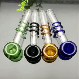 Glass Pipes Smoking Manufacture Hand-blown hookah Coloured wire glass pipe
