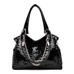 Shoulder Bags Designer Sequins Women Handbags High Quality Ladies Large Capacity Tote Messenger Fashion Female New Casual Hand Travel Bag 230426