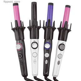 Curling Irons Kiss Automatic Hair Curler Ceramic Rotating Curling Iron Wand Instawave Hair Curlers Rollers Ionic Hair Crimper Styling Tools Q231128