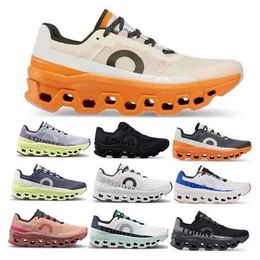 on Cloudmonster Running Shoes Men Women Cloud Monster Onclouds Eclipse Turmeric Iron Hay Lumos Black 2023 Trainer Sneaker Size 36 - 46 nice