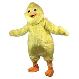 Halloween Yellow Chicken Mascot Costumes High Quality Cartoon Theme Character Carnival Adults Size Outfit Christmas Party Outfit Suit For Men Women