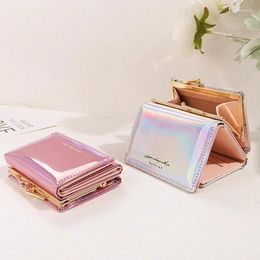 Wallets Women Female PU Leather Purses Short Hasp Purse For Small Money Bag Coin Card Holder Clutch Drop