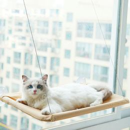 Mats Cat Balcony Hammock Bearing 20kg Cat Sunny Seat Pet Fabric Cat Bed Cat Climbing Sleeping Mattress Single Layer Cat Supplies