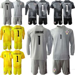 National Team Croacia Goalkeeper Youth Ivo Grbic Jerseys Soccer 22-23 Set Long Sleeve Ivica Ivusic Dominik Livakovic Danijel Subasic Lovre Kalinic Football Shirt