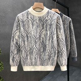 Pi Shuai Flower Sweater Men's Mid Neck Versatile Knit 2023 Autumn/winter New High End Underlay Bottom