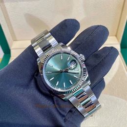 NEUE Herren-Armbanduhr, automatisch, mechanisch, 3235, 36 mm, Edelstahl, 126234, Eclairage, grünes Zifferblatt, olivgrüne Damen-Armbanduhr
