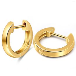 Hoop Earrings Vonmoos For Women 14K Real Gold Plated Small Cartilage Ear Cuff Modern Luxury Jewellery Set