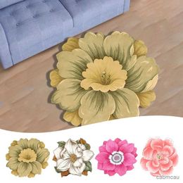 Carpets Flower Shaped Carpets Chinese Style Lotus Floor Mat Living Room Sofa Table Mat Water Absorbing Anti-skid Mat Bedroom Decor