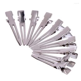 Hair Clips 10pcs Modish Flat Metal Single Prong Alligator Barrette For Bows DIY