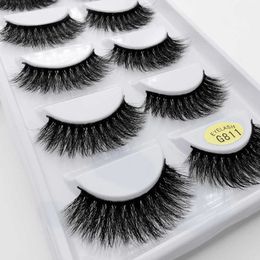 3 PCFalse Eyelashes 5 Pairs eyelashes 3d mink lashes eyelash extension natural false eyelashes volume lashes maquillaje mink eyelashes makeup cilios Z0428