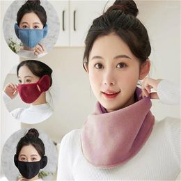 Scarves Winter Plush Muffler Woollen Knitting Neck Mask Fashion Solid Colour Men Women Cold-proof Scarf Outdoors Warm Cycling Neckerchief