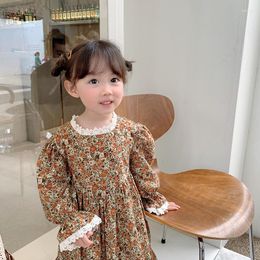 Girl Dresses Fall Girls Dress Toddler Long Sleeve Floral Princess Vintage Winter Spring Autumn Christmas