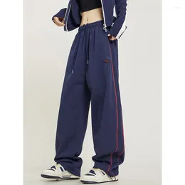 Pantaloni da donna MEXZT S-4XL Pantaloni sportivi a righe Donna Y2K Gamba larga oversize Cargo Streetwear Harajuku Baggy Pantaloni sportivi Pantaloni sportivi