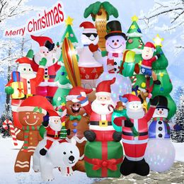 Christmas Decorations Inflatables Decoration Builtin LED Inflatable model Xmas Party Indoor Outdoor Yard Lights Illuminate 231127