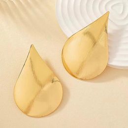 Stud Earrings Post Geometric Waterdrop Earring Women Girls Gold Plating Fashion Jewellery Accessories Party Gift 2023 Style