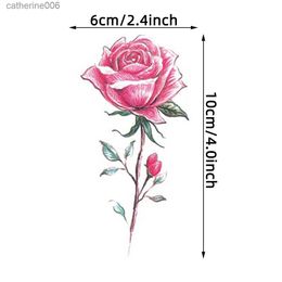 Tattoos Coloured Drawing Stickers 30 SheetsPack Flower English Words Temporary Tattoo Sticker Small Size Body Arm Finger Wrist Ankle Shoudler Fake Tattoo StickerL2