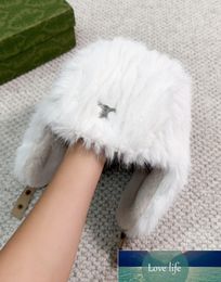 High-end Full Plush Thickened Ears Protection Hat Women's Mink-like Windproof Cycling Cold Warm Hats Fashion Imitation Fur Ushanka