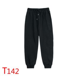 Pants T142 Embroidered leggings trousers patch leather fashion retro letters street hip hop cross flower style net red clothing